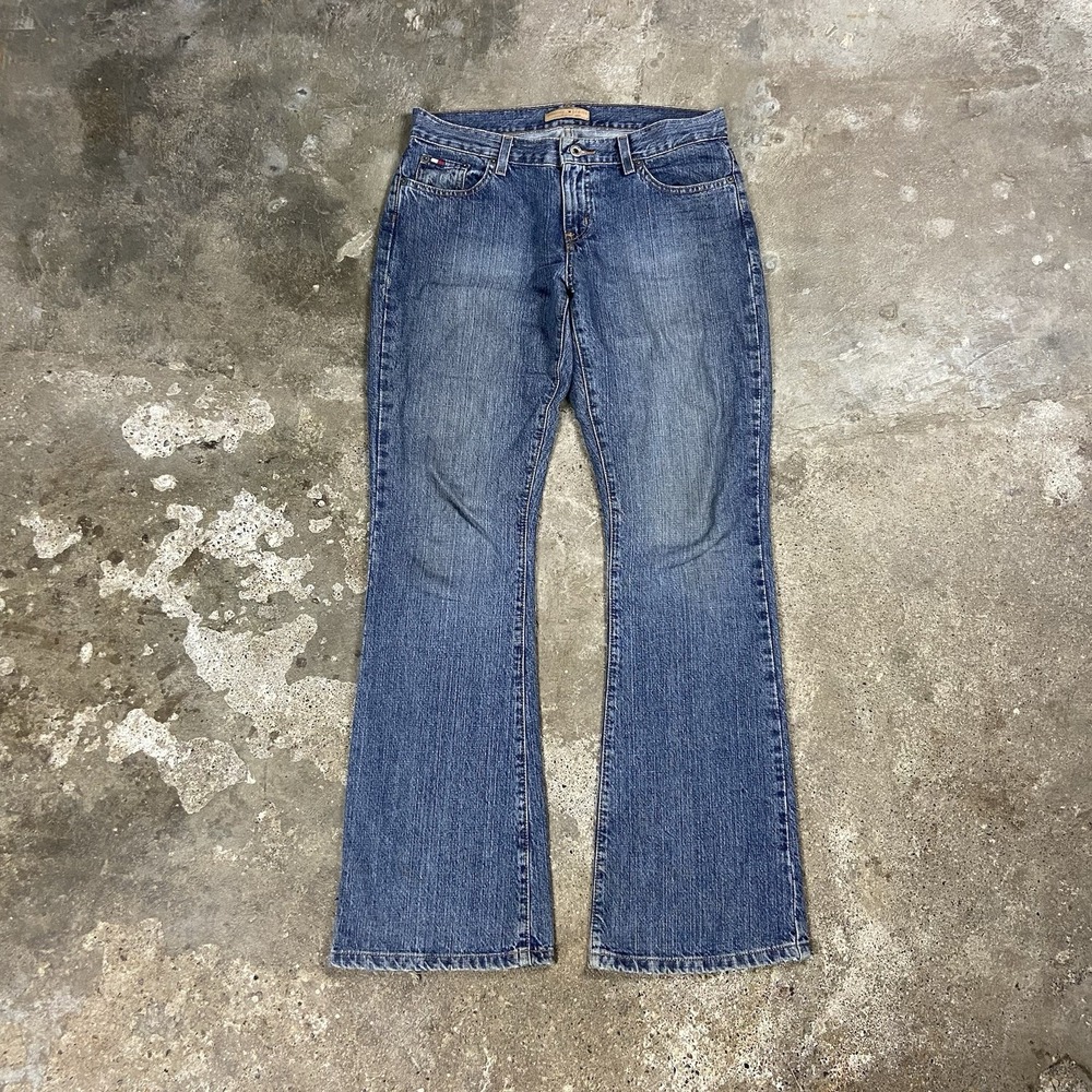 Vintage 90s Tommy Hilfiger Jeans Women's Size 7 Blue Denim Medium Wash Boot Cut